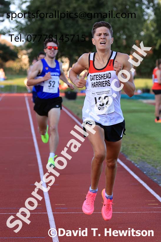 3000 metres, 2024 NEGP 6, Monkton Stadium,  Wednesday, August 14th.  Photo: David T. Hewitson/Sports for All Pics